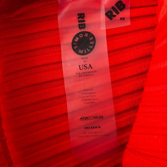 SIMON MILLER Alder Wide Leg Pants XS Hibiscus - Picture 3 of 4